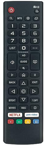 Télécommande Universelle remplacée Convient pour Gelhard/Smart Tech 40QW01V, GTV2226,GTV2492 FHD QLED webOS Television