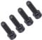 4Pcs Disc Brake Caliper Boltes, Bike Disc Brake Screws Mountain Biking Caliper Cycling Ti Alloy M6x18mm (Black)
