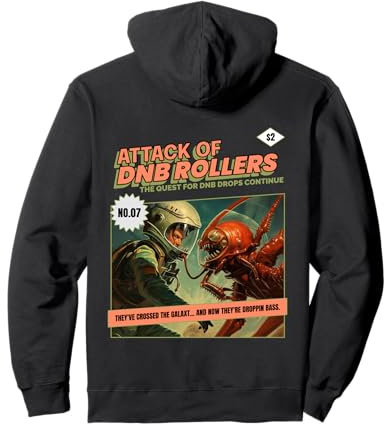 Drum N Bass Sci-Fi DnB Junglist Pullover Hoodie