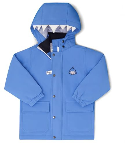 Roarsome Kids Waterproof Jacket – Lightweight Raincoat with Sofeelate Thermal Insulation, Windproof & Breathable Design, Recycled Fabrics, Machine Washable for Girls & Boys – Reef, 5-6 Years