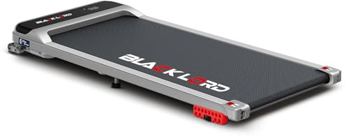 BLACK LORD 4-in-1 Laufband, 12 km/h, 9% Steigung, kompaktes Design Walking Pad mit Rollen, 3,2 PS leiser Motor, 12 voreingestellte Programme, LED-Display, 140 kg, Silber