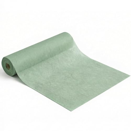 Artoid Mode Tischband Rolle Salbei Grün Sommer Vlies Tischläufer 30 cm x 25 m, Frühling Wohnzimmer Tischdeko Tisch Geburtstage Hochzeit Party Dekor