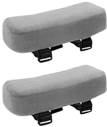 Asyduey 2 Pcs Chair Armrest Pads Comfy Gaming Chair Arm Rest Covers for Elbows and Forearms Pressure Relief