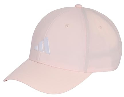 adidas Unisex Bball Lt Emb New Logo Hat, Distilled Pink/White, S-M
