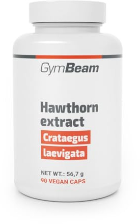 GymBeam Estratto di Biancospino - Estratto Concentrato 4:1 di Crataegus Laevigata, Integratore per Funzioni Cardiache, Vegano, Senza Glutine, 90 cps