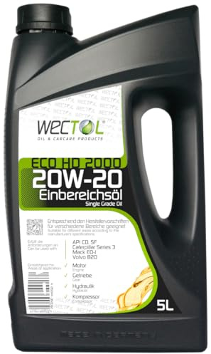 WECTOL Motoröl 20W20 Eco 2000 20W-20 5L / ACEA E2, API CD/SF, MB 228.0, 228.0