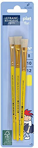Lot de 3 Brosses Soie de Porc - COLOR&CO - N°8, 10, 12