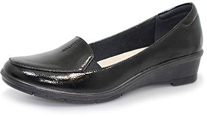 Lunar Womens Elsbeth Patent Shoe