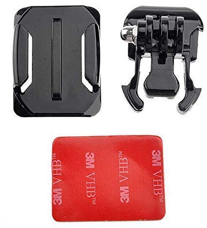 Gwill 3 m casque courbe Surface support de fixation VHB Autocollant adhésif pour GoPro Hero 4 3 + 2