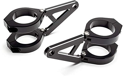 Motorrad Scheinwerfer-Halter mit Kurzen Arme Für Maßgefertigt Projekt Motorrad - Schwarz, 36-37mm