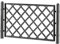 1 Spalliera per fioriera 100 ANTRACITE misura 98 x H 52 centimetri con 2 inserti diametro 3,8