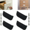 CTRICALVER 4 Stück unsichtbare Griffe | 75mm Knöpfe Küche Schrank Schrank Schublade Türgriffe |ziehen Griff mit Schrauben| Horizontale Küchenschrank Hardware Schubladengriff（schwarz）