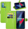 Fertuo Coque pour Wiko Power U30, Antichoc Portefeuille Étui Housse en Cuir à Rabat Flip Cover Case avec Silicone Bumper, Porte Carte, Béquille, Boucle Magnétique pour Wiko Power U30, Vert