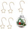 HERZWILD 100pezzi Ganci Albero di Natale S Ganci per Palline di Natale Ganci per Decorazioni di Natale, Ghirlanda di Natale Ganci per Ornamenti Natalizi (oro/A)