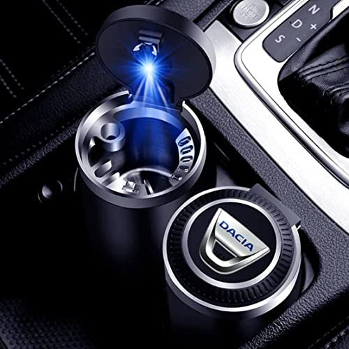 Auto Aschenbecher Mit Led-Leuchten, FüR Dacia Lodgy 2 Mcv Sandero Duster Logan Sandero