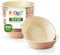 FOOGO Green 100 Einweg-Palmblatt-Schalen, 6 Zoll (15 cm) 10,5 oz (300 ml) Dessert- und Salatschalen, rund, umweltfreundlich und biologisch abbaubar, ähnlich wie Holzschale, Papierschale, Party