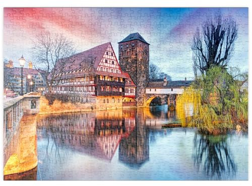 MyPuzzle Nürnberg im Sonnenlicht - Premium 500 Teile Puzzle - MyPuzzle Sonderkollektion von Puzzle Galaxy