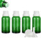 ZEOABSY 4 Stück Leer 30ml Braunglas Flasche mit Tropfmontur Originalitätsverschluss, Tropfflasche Grün mit Weiß Schraubverschluss Glasflaschen für Ätherisches Öle Essenzen Aromatherapie
