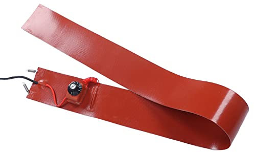 AC 220 V 1000 W Silikon Heizkissen, 120-150 °C Temperaturbereich Schnelle Erwärmung 250 X 1740 Mm Flexible Heizmatte Silikon Heizmatte für 200-l-Ölfässer, Propantanks, Rohre, Ventile(#2)