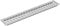 vasalat Luftgitter 1000x100mm AL natur elox Rejilla de ventilación, Plata, 1000 x 100 mm