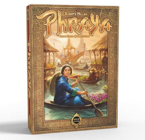 Nice Game Publishing Phraya - Brettspiel - 2-4 Spieler - Ab 12+ Jahre - Gesellschaftsspiel - Strategiespiel - Handelsspiel - Kennerspiel - 90 Minuten - Ideal für den Brettspieleabend