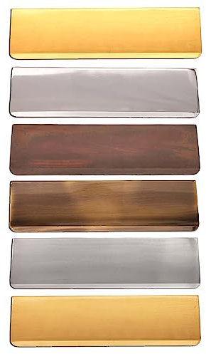Infinity Decor Victorian Letter Plate Tidy Inner Door Flap - 11” 12” Brass Letter Box Internal Cover Plate (Antique Brass, 11)