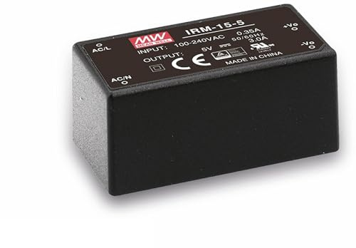 MEAN WELL AC/DC-Printnetzteil IRM-15-5, 5 V-/3 A, 15 W
