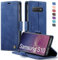 XYGLOW Handyhülle für Samsung Galaxy S10 Hülle Klappbar Premium PU Lederhülle Klapphülle【RFID Schutz】 Kartenfach Standfunktion Schutzhülle für Samsung S10 Flip Case Wallet Tasche Cover, Blau