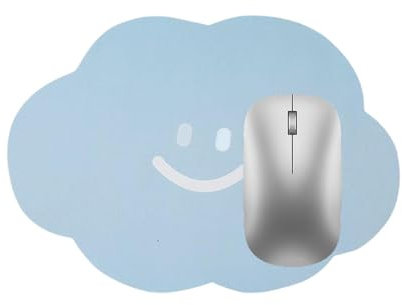 Tapis de souris pour bureau, petit tapis de souris - Tapis de souris pour ordinateur portable avec base en caoutchouc antidérapant - Tapis de bureau pour ordinateur portable, tapis de souris nuage, ta