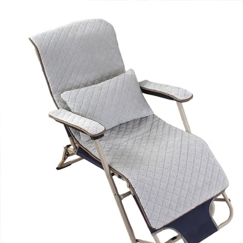 Outdoor Sonnenliege Kissen Pad mit Herbst- und Winterwärme, bequeme Sitzpolster für Liege und Schaukelstühle, Sonnenliegenkissen für Garten (nur Kissen)