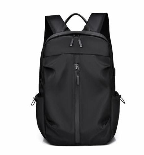 FUNSEED Sac à dos pour homme et femme, grande capacité pour ordinateur portable de 14 pouces, sac à dos léger pour voyage, noir, Large, Tendance