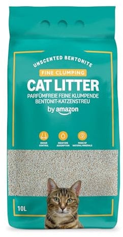 by Amazon Clumping Fine Unscented Cat Litter 10L