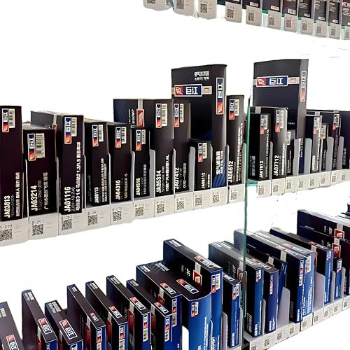 8Gnituhs 20 Stück 25 x 12 cm 1 mm Bücherregaltrenner; Bücherregaleinsatz; Freiraum für Regale und Schränke; Clip-Regaltrenner; Schrankregaltrenner; Würfeltrenner; DVD-Regaltrenner