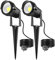 nipify Luces LED Exterior Jardin Suelo, 5W Focos Led Exterior, Foco Proyector Exterior con Estaca, IP65 Impermeable Lampara para Patio, Camino, Terraza, Piscina, Césped, Camping (2pcs Blanco Frio)