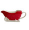 GLigeT Salsera Cubo de Jugo de Navidad, Salsera de cerámica Espesa, Plato for Salsa de Crema, jarras de Leche con Forma de Trineo en Relieve Jarra de Salsa