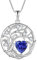 FJ Tree of Life Necklaces for Women 925 Sterling Silver Family Tree Pendant Tanzanite Necklace December Birthstone Jewellery Birthday Gifts for Her