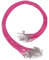 sourcing map 20Pcs Waxed Necklace Cord Bulk Fuchsia 1.5mm Dia 18 Necklace String Rope with Chain Clasp for Pendants Bracelets Jewelry Making Supplies Accessories