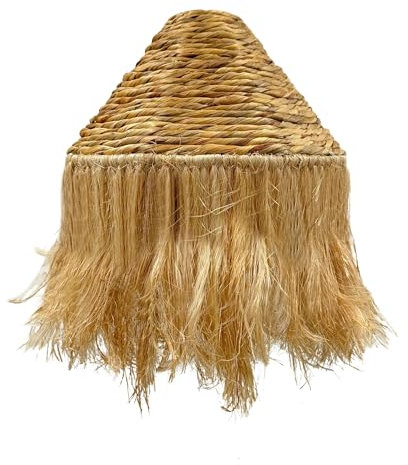 Leonora Indoor Lampenschirm aus Wasserhyazinthe im Boho-Stil, für elektrische Fassung E27