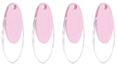 sourcing map 4Pcs Blind Cord Weight, 91mm Curtain Blinds Handles Plastic Pull String Pendants for Window Shutter Vertical Roller Blinds Accessories, Pink