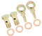 Partuto 2 Sets 10mm Banjo Hose Barb Bolt Fittings Metal for Motorcycle Car Replacement