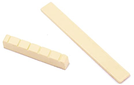 VICASKY Gitarrensattel Ersatz Klassische Gitarren mit Leicht Zuschneidbarer für Verbesserte Spielbarkeit und Klangqualität