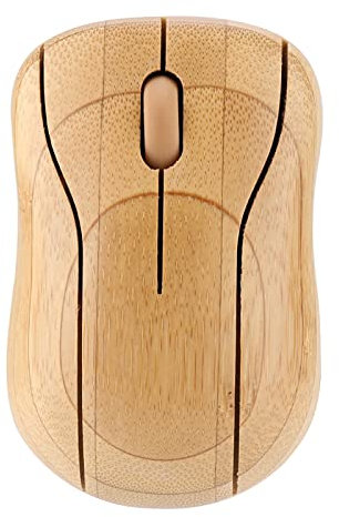 Souris en Bois sans Fil Combinaison de Bureau Classique Légère Souris Optique Silencieuse pour Ordinateur Portable, adapté aux Systèmes, Bureau à Domicile Idéal