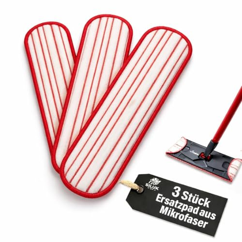 3X Premium Mikrofaser Wischpads kompatibel mit Vileda H2Pro Bodenwischer – Hochwertige Ersatzbezüge, waschbar & langlebig, Starke Reinigungsleistung, für alle Böden geeignet