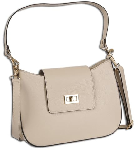 Toscanto Tasche beige Schultertasche mittel 28x20cmx8cm OTT189SI2