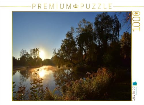 CALVENDO Puzzle Herbstliche Morgenstimmung am See | 1000 Teile Lege-Größe 64 x 48 cm Foto-Puzzle für glückliche Stunden