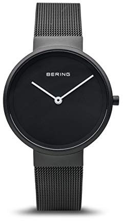 BERING Damen und Herren Uhr Quarz Movement - Classic Collection mit Edelstahl und Saphirglas 14526-XXX Armbandsuhren - 5 ATM, Schwarz