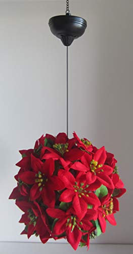 Solar Hängestrauß Weihnachtsstern Blumen Beleuchtet 14246
