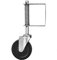 4 Gummi Tor Rad Heavy Duty Flat gefederte Lenkrolle mit Bremse 220lbs Tragfähigkeit