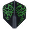 Robson Plus Dart Flight V Flights - Tribe Flight Verschiedene Flight- Formen/Shapes und Farben (Tribe Standard Grün)