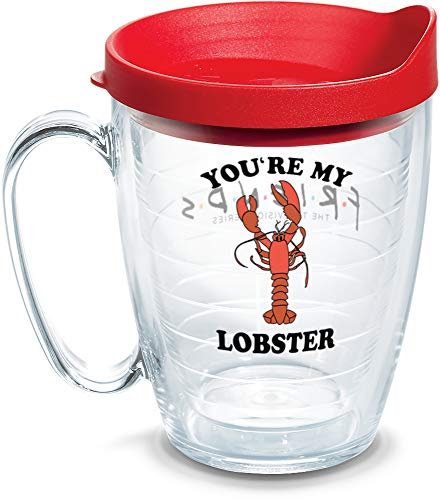 Tervis Friends – Lobster Made in USA Gobelet isotherme à double paroi pour garder les boissons froides et chaudes, tasse de 473 ml, classique